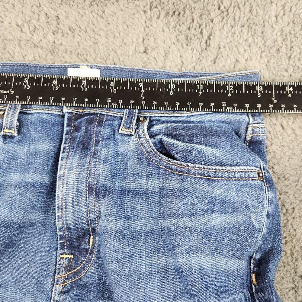 Edwin Bree Jeans Women's Size 26 Deja Blue Classic Straight Leg Mid Rise Ankle - Picture 6 of 12